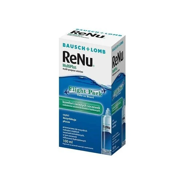ReNu MultiPlus, płyn dezynfekcyjny i pielęgnacyjny do soczewek, 100ml