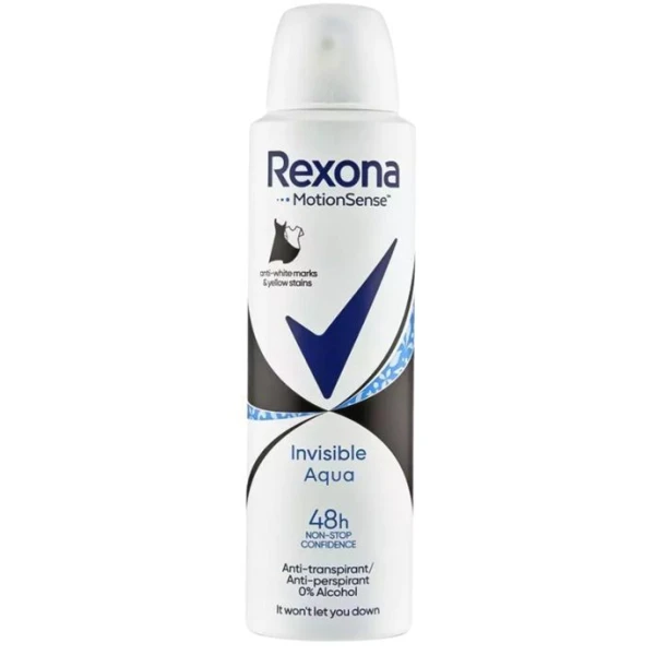 Rexona Invisible Aqua, antyperspirant w sprayu, 150ml