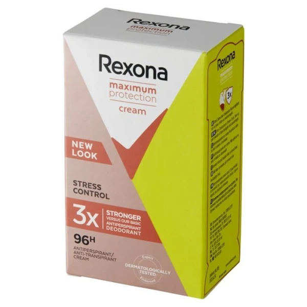 Rexona Maximum Protection Cream Stress Control, kremowy antyperspirant w sztyfcie, 45ml