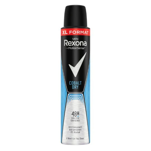 Rexona Men, antyperspirant dla mężczyzn, 48h, Cobalt Dry, 200ml