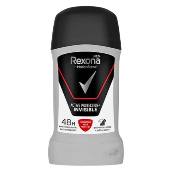 Rexona Men, antyperspirant w sztyfcie, 48h, Active Protection+ Invisible, 50ml
