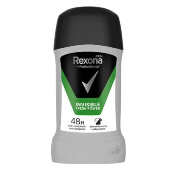 Rexona Men, antyperspirant w sztyfcie, 48h, Invisible Fresh Power, 50ml