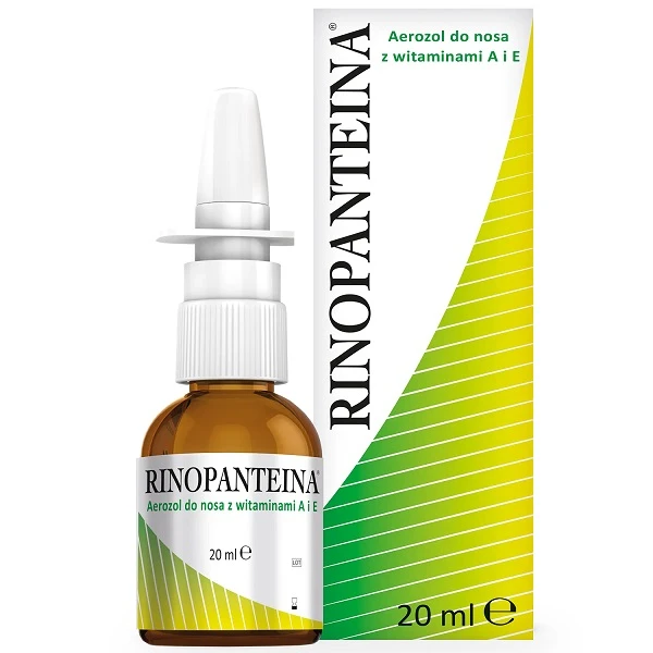 Rinopanteina, aerozol do nosa z witaminami A i E, 20ml