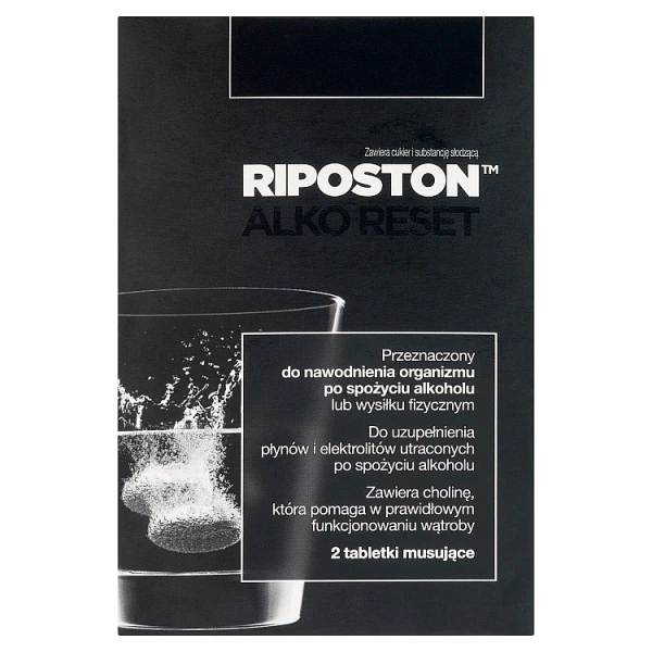 [DATA - 2026-11-30] Riposton, smak pomarańczowy, 2 tabletki musujące