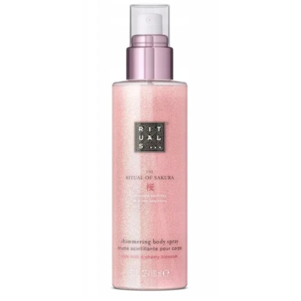 Rituals, The Ritual of Sakura, rozświetlająca mgiełka do ciała, kwiat wiśni i mleko ryżowe, 150ml