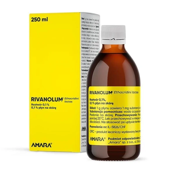 Rivanolum 0,1%, roztwór na skórę, 250ml