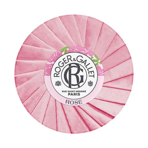 Roger & Gallet, Rose, mydło w kostce, mandarynka i róża, 100g