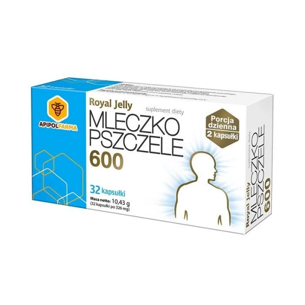 Royal Jelly Mleczko Pszczele 600, 32 kapsułki