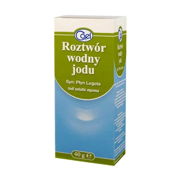 Płyn Lugola, roztwór wodny jodu 10mg + 20mg, 40g