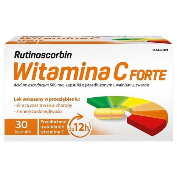 Rutinoscorbin Witamina C Forte 500mg, 30 kapsułek