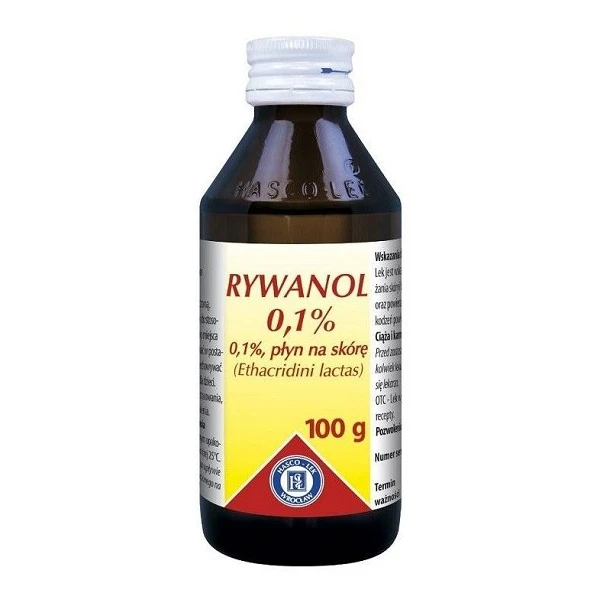 Rywanol 0,1%, płyn na skórę, 100g