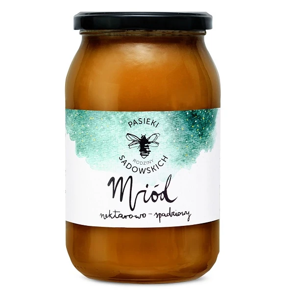 Pasieki Rodziny Sadowskich, miód nektarowo-spadziowy, 1200g