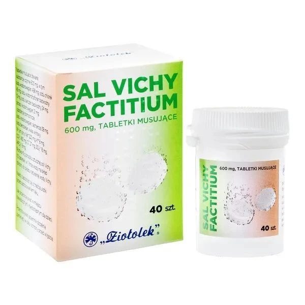 Sal Vichy factitium 600mg, 40 tabletek musujących