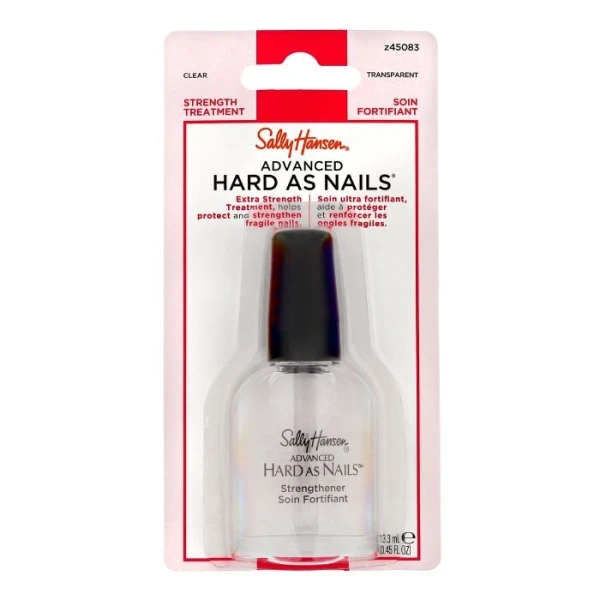 Sally Hansen, Advanced Hard As Nails, odżywka do paznokci, wzmacniająca, Clear, 13,3ml