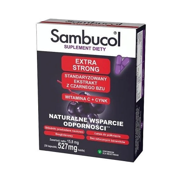 Sambucol Extra Strong, 30 kapsułek