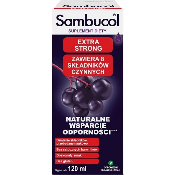 Sambucol Extra Strong, płyn, 120ml