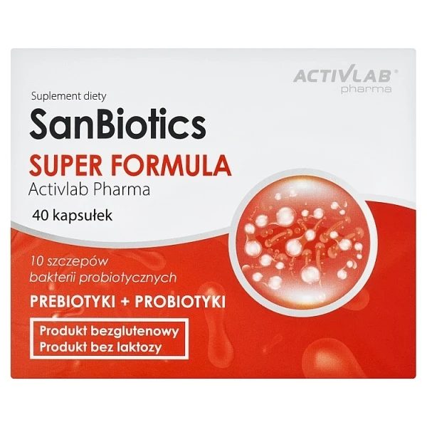 Activlab Pharma, SanBiotics Super Formula, 40 kapsułek