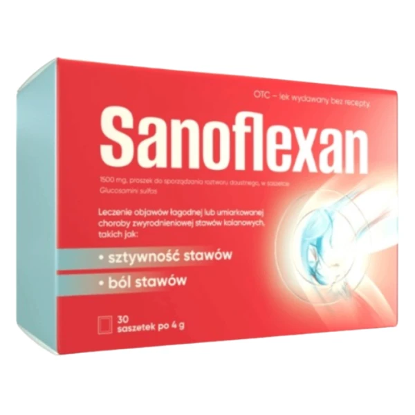 Sanoflexan 1500mg, proszek do sporządzania roztworu doustnego, 30 saszetek
