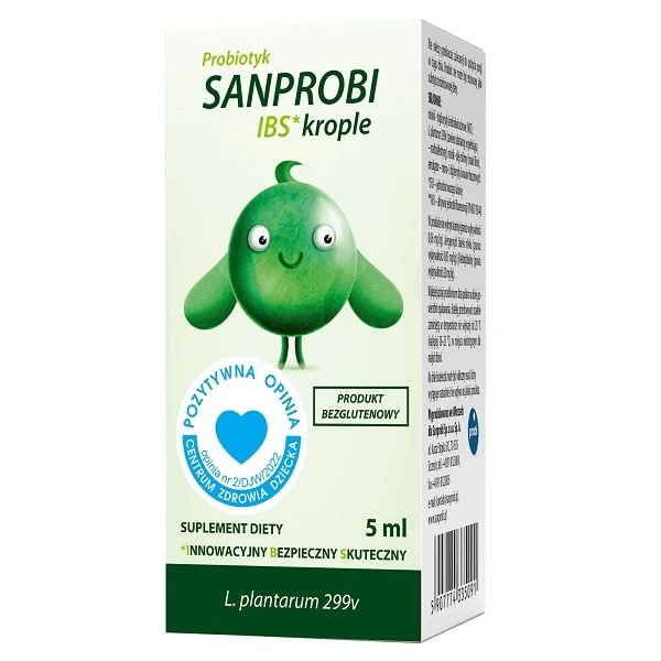 Sanprobi IBS, krople doustne, dla dorosłych i dzieci powyżej 1 roku życia, 5ml