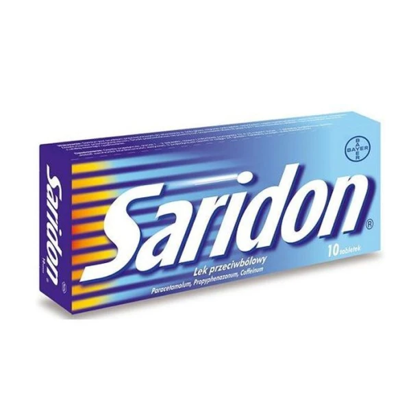 Saridon (250mg+150mg+50mg), 10 tabletek