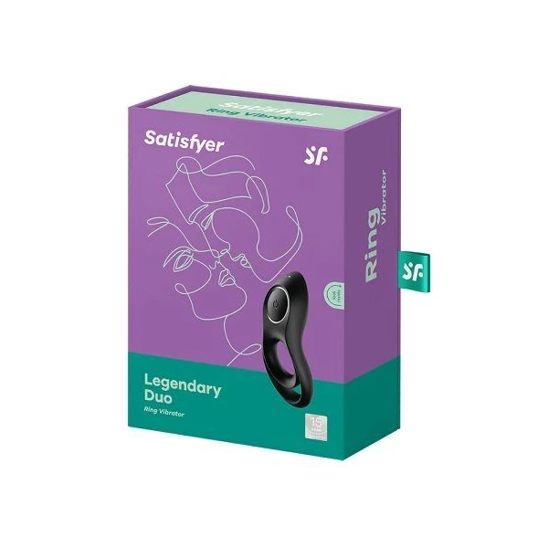 Satisfyer Legendary Duo, wibrujący pierścień na penisa, 1 sztuka
