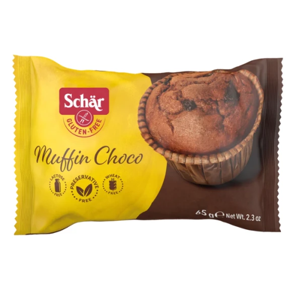 Schar, muffin z czekoladą i kakao, bezglutenowy, 65g