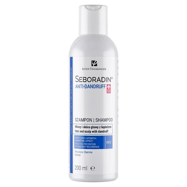 Seboradin Anti-Dandruff, szampon przeciwłupieżowy, 200ml