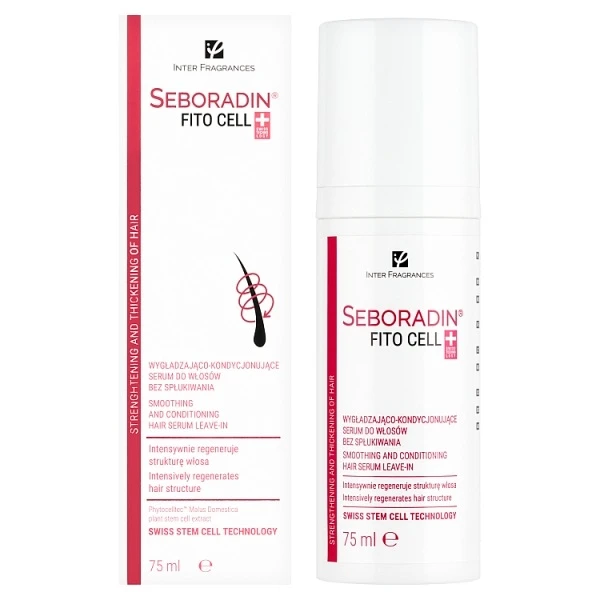 Seboradin FitoCell, wygładzające serum do włosów, 75ml