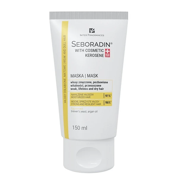 Seboradin z naftą kosmetyczną, maska do włosów zmęczonych, pozbawionych witalności, 150ml