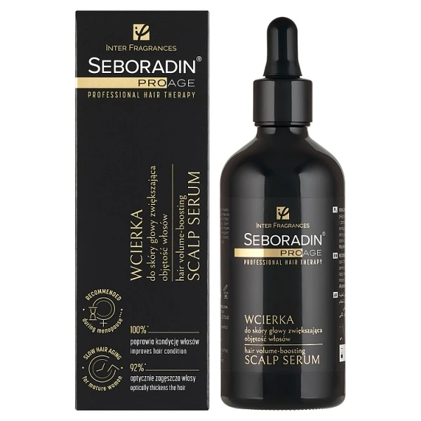 Seboradin Pro Age, wcierka do skóry głowy zwiększająca objętość włosów, 100ml