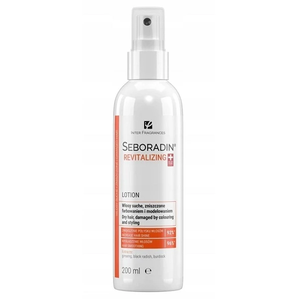 Seboradin Revitalizing, lotion do włosów suchych, zniszczonych farbowaniem i modelowaniem, 200ml