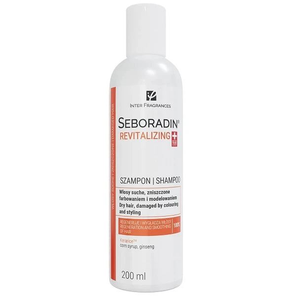 Seboradin Revitalizing, szampon do włosów suchych, zniszczonych farbowaniem i modelowaniem, 200ml