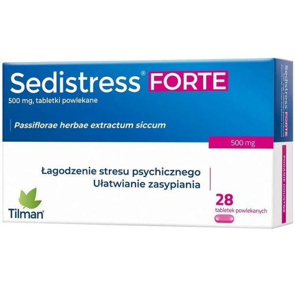 Sedistress Forte 500mg, 28 tabletek powlekanych