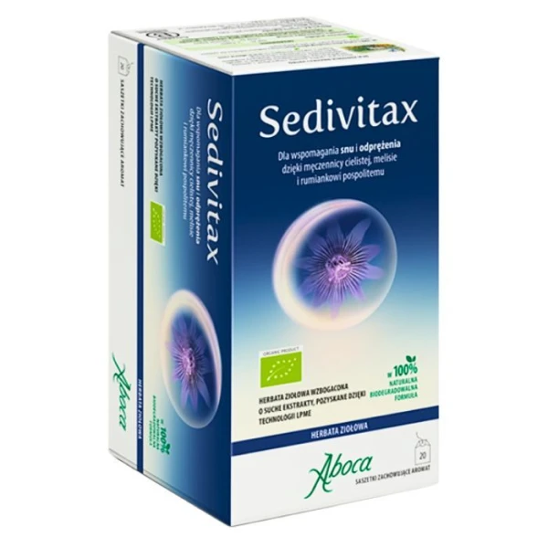Sedivitax, herbata ziołowa, 20 saszetek