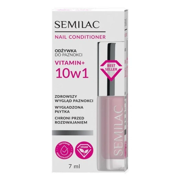 Semilac Vitamin+ 10w1, odżywka do paznokci, 7ml