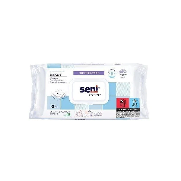 Seni Care, chusteczki pielęgnacyjne, nawilżane, 80 sztuk