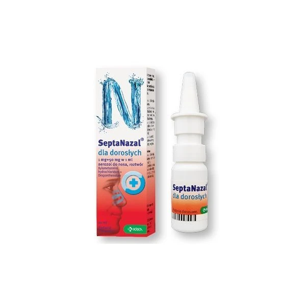 Septanazal dla dorosłych (1mg+50mg)/1ml, aerozol do nosa, 10ml