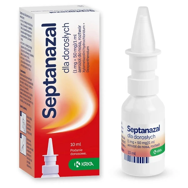 Septanazal dla dorosłych (1mg+50mg)/1ml, aerozol do nosa, 10ml
