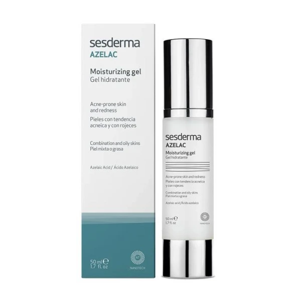 Sesderma Azelac, żel nawilżający do pielęgnacji skóry trądzikowej, 50ml