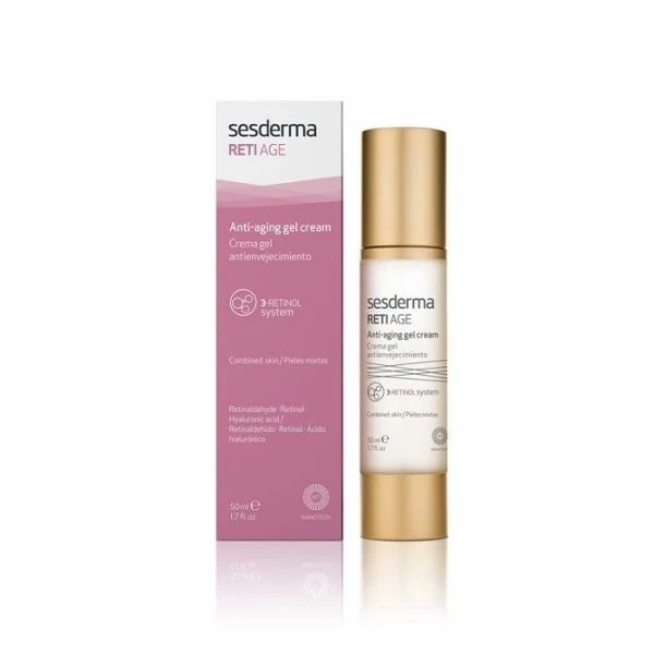 Sesderma Reti Age, przeciwstarzeniowy krem-żel do cery tłustej i mieszanej, 50ml