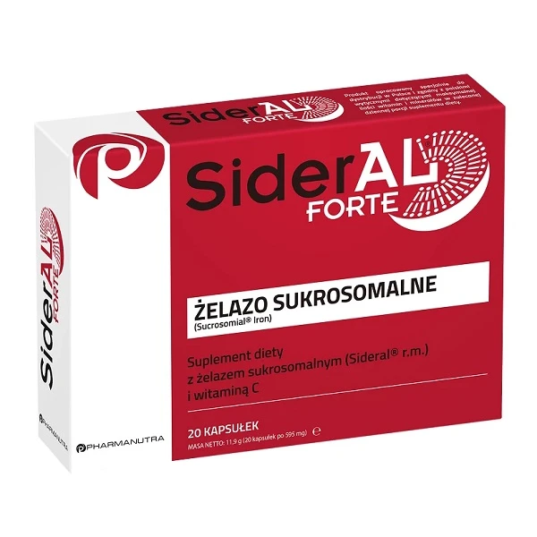 SiderAL Forte, 20 kapsułek