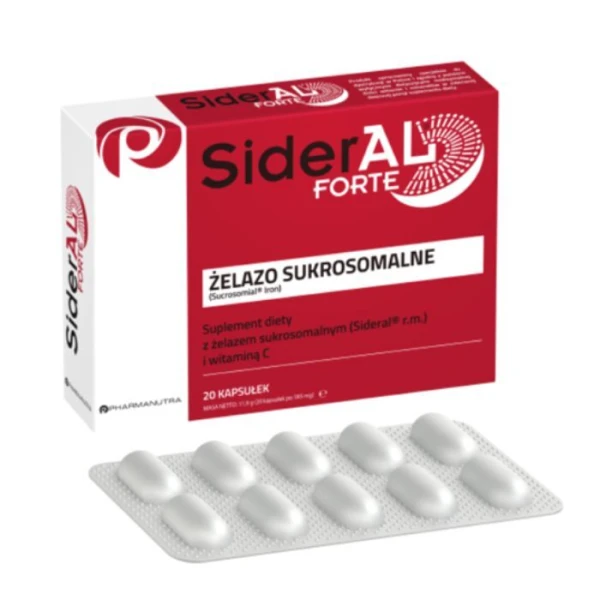 SiderAL Forte, 20 kapsułek