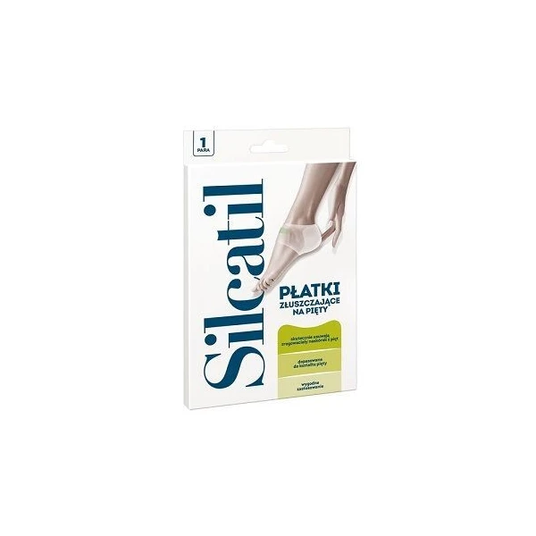 Silcatil, płatki złuszczające na pięty, 1 para