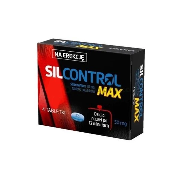 Silcontrol Max 50mg, 4 tabletki