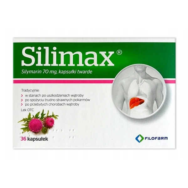 Silimax 70mg, 36 kapsułek