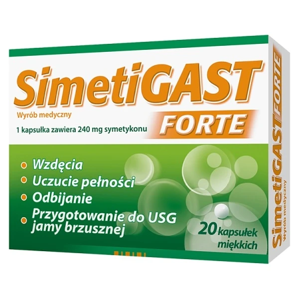 SimetiGast Forte 240mg, 20 kapsułek