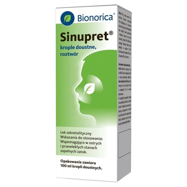 [DATA - 2026-11-30] Sinupret, lek złożony, krople doustne, 100ml