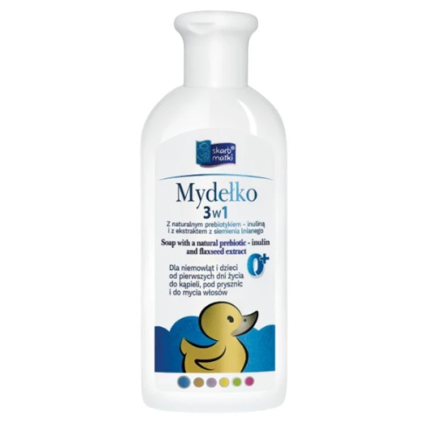 Skarb Matki, mydełko 3w1, z prebiotykiem, od urodzenia, 250ml