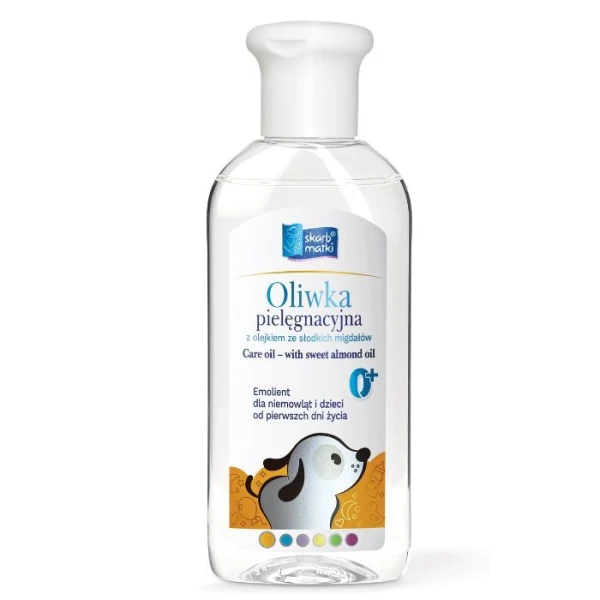 Skarb Matki, oliwka pielęgnacyjna z olejkiem ze słodkich migdałów, od urodzenia, 200ml