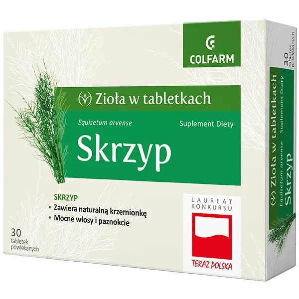 Zioła w tabletkach, Skrzyp, 30 tabletek